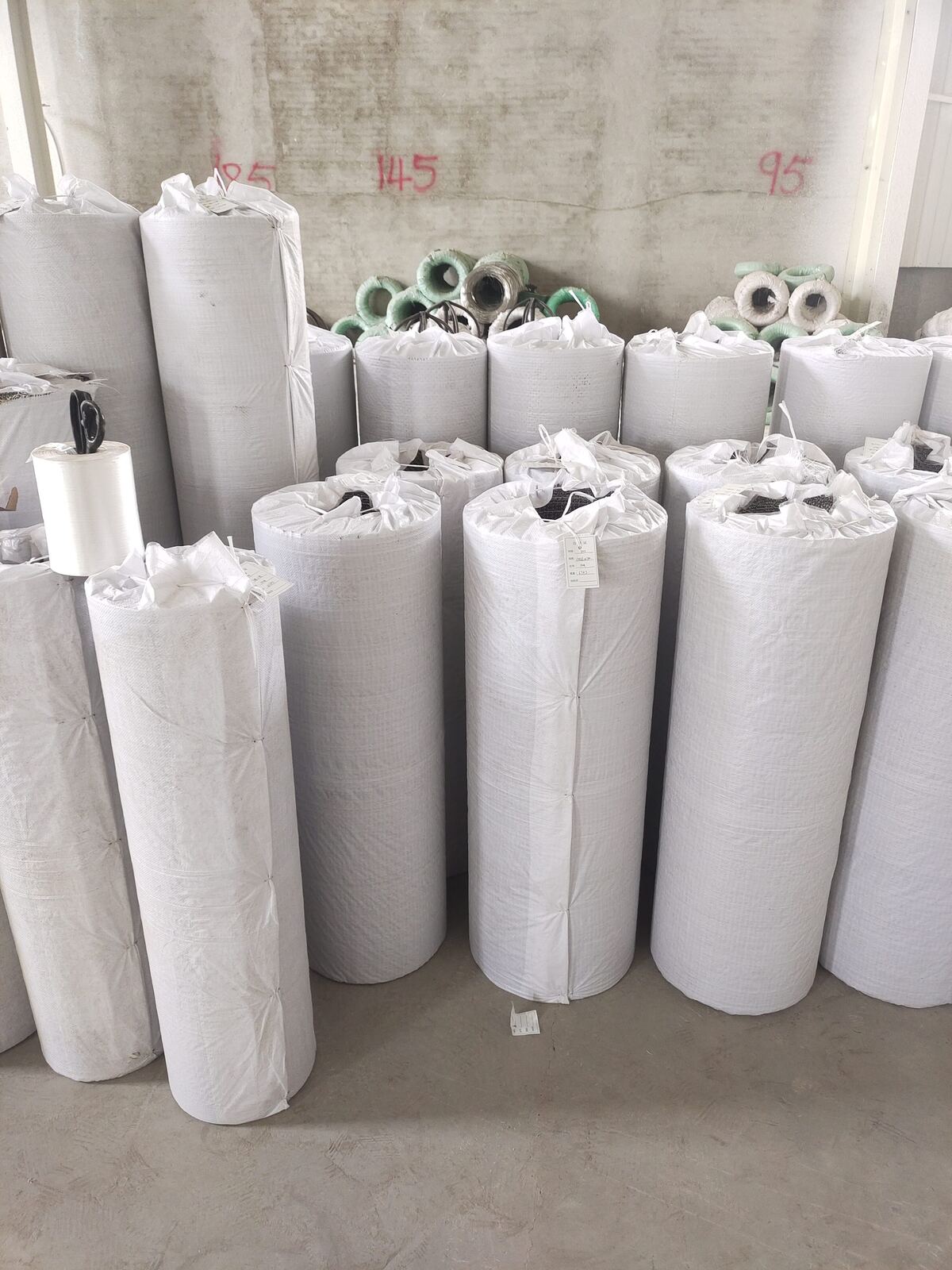 Crimped wire mesh packing before delivery