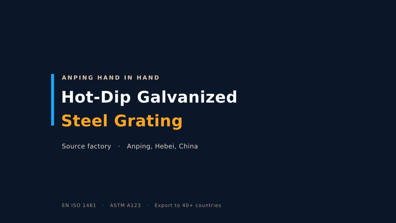 Anping steel grating factory tour video cover