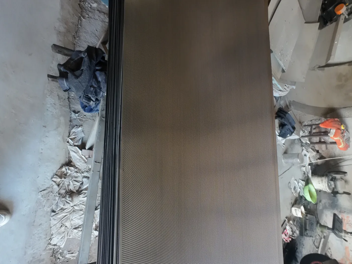 Perforated metal punching workshop aerial view at Anping Hand in Hand factory