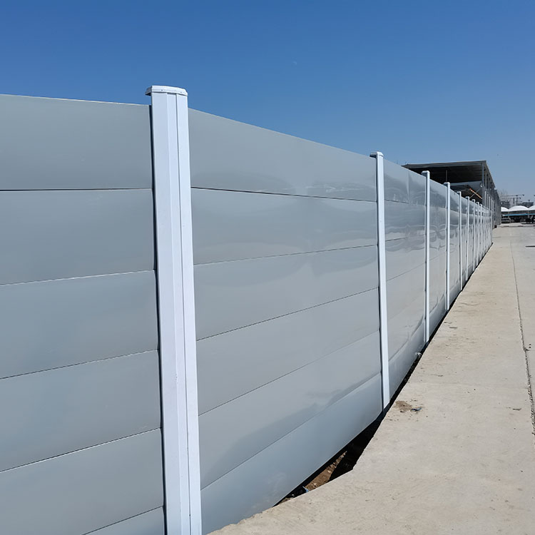 Temporary construction fence panels for site isolation and project safety barriers