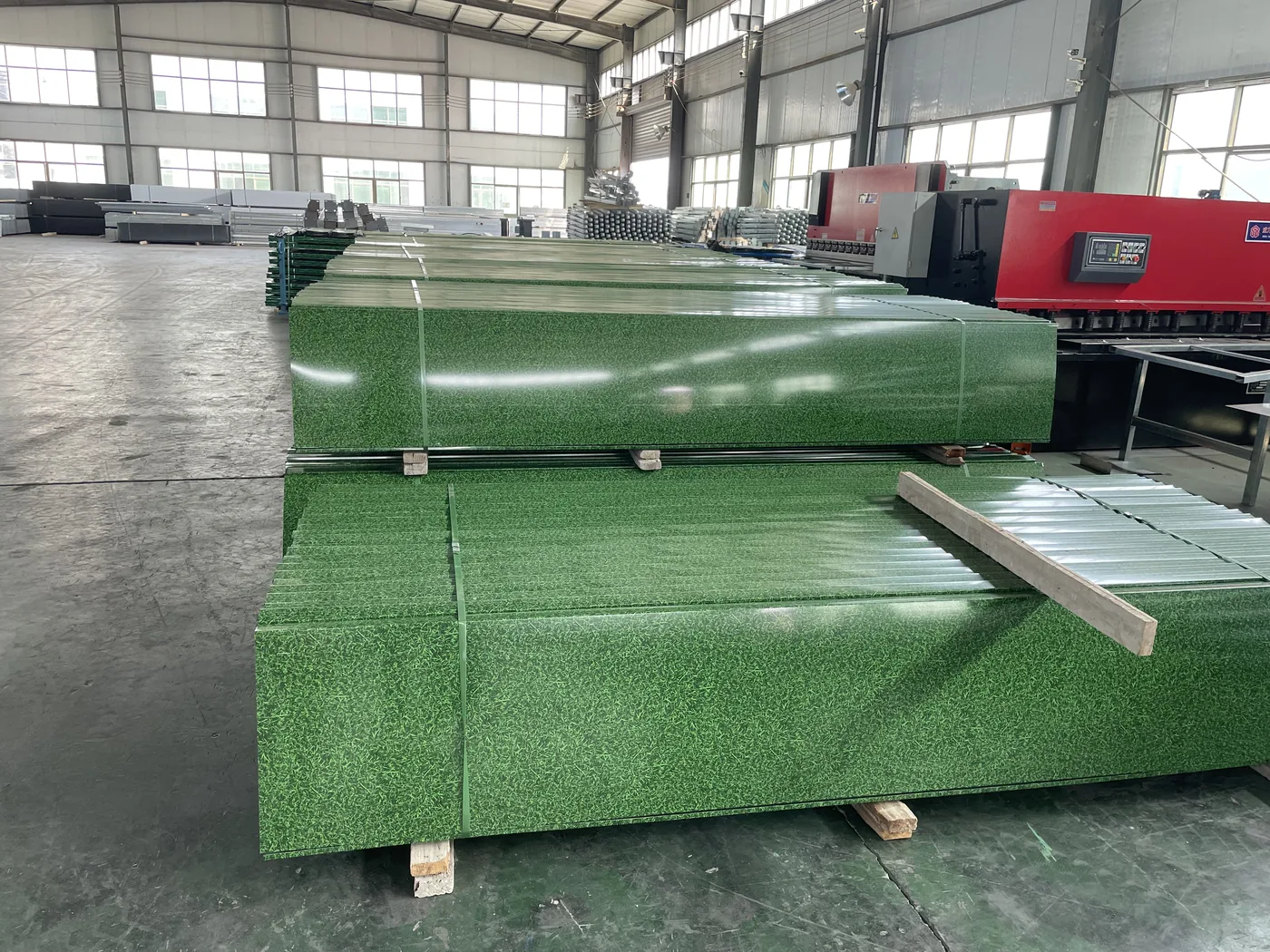 Temporary construction fence panel production in Anping factory