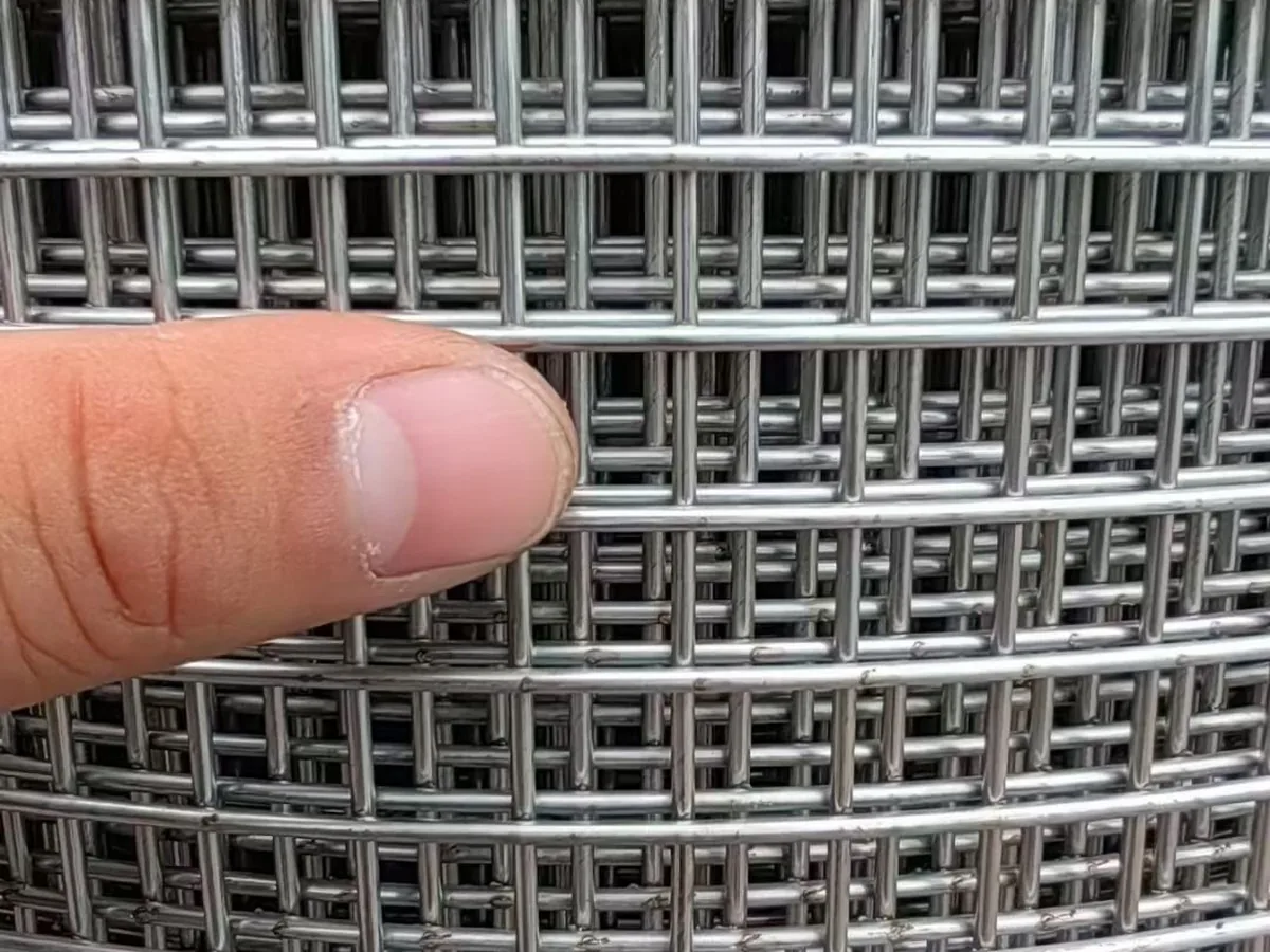 Stainless steel welded mesh rolls in 304 grade at Anping Hand in Hand factory finished goods warehouse